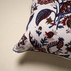 Cotton sanganeri cushion cover 106 - handcrafted