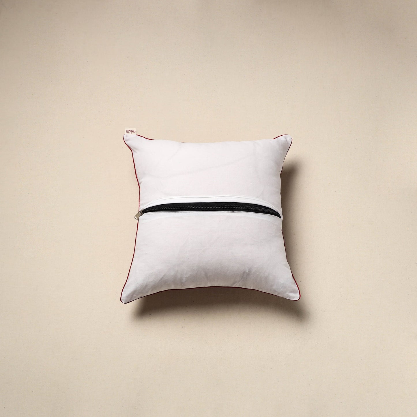 Cotton sanganeri cushion cover 107 - handcrafted
