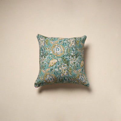 Cotton sanganeri cushion cover 109 - handcrafted