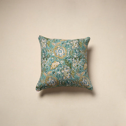 Cotton sanganeri cushion cover 109 - handcrafted