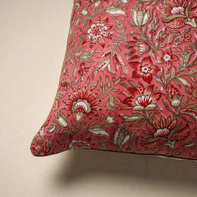 Cotton sanganeri cushion cover 110 - handcrafted