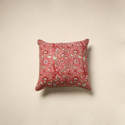 Cotton sanganeri cushion cover 110 - handcrafted