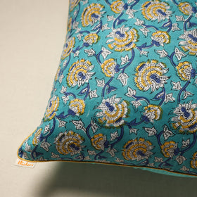 Cotton sanganeri cushion cover 112 - handcrafted