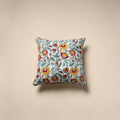 Cotton sanganeri cushion cover 115 - handcrafted