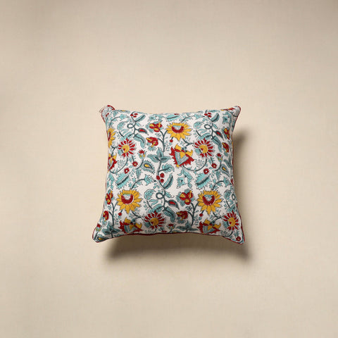 Cotton sanganeri cushion cover 115 - handcrafted