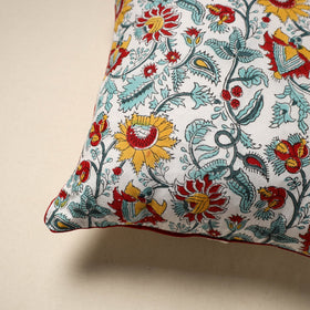 Cotton sanganeri cushion cover 115 - handcrafted