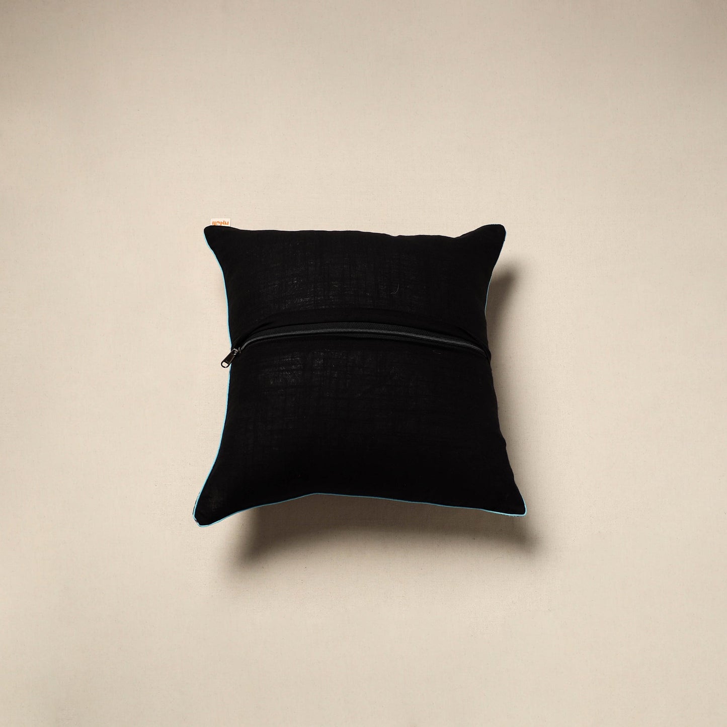 Cotton sanganeri cushion cover 117 - handcrafted