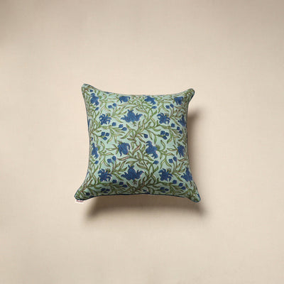 Cotton sanganeri cushion cover 118 - handcrafted
