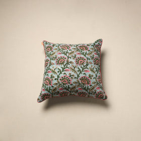 Cotton sanganeri cushion cover 120 - handcrafted
