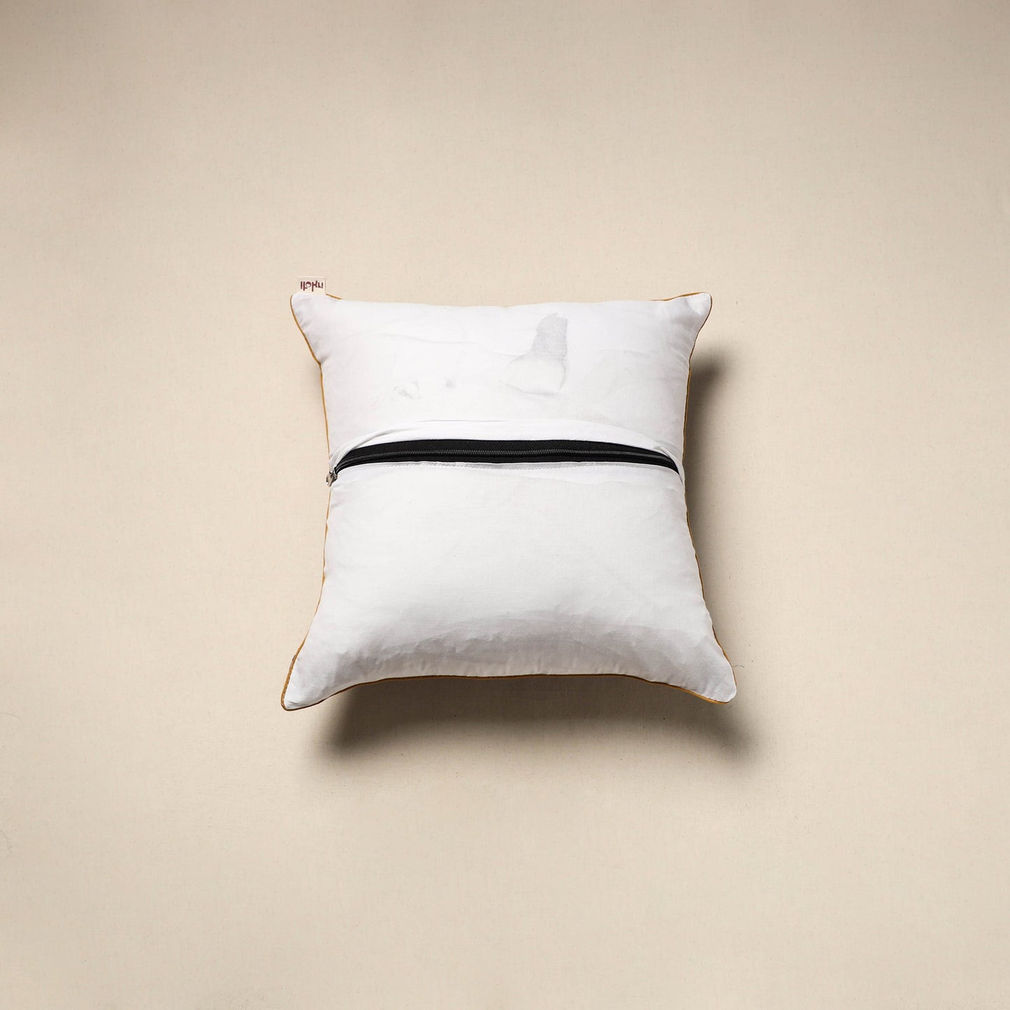 Cotton sanganeri cushion cover 122 - handcrafted