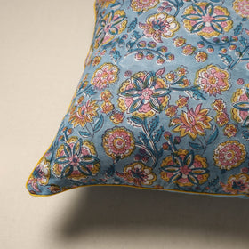 Cotton sanganeri cushion cover 123 - handcrafted