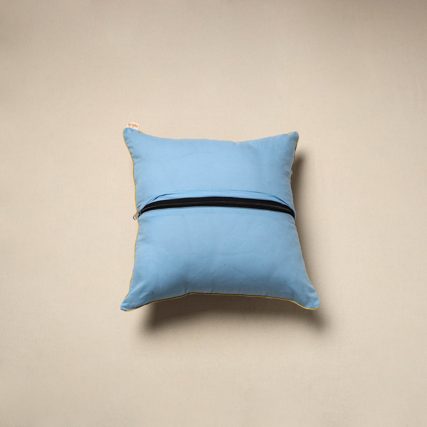 Cotton sanganeri cushion cover 123 - handcrafted