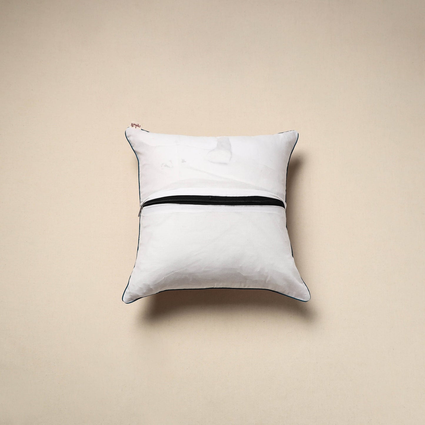 Cotton sanganeri cushion cover 124 - handcrafted