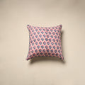 Cotton sanganeri cushion cover 124 - handcrafted