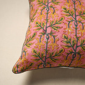 Cotton sanganeri cushion cover 125 - handcrafted