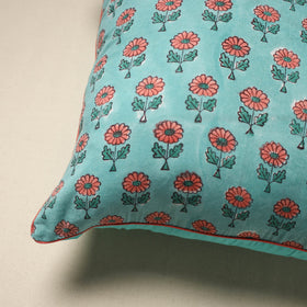 Cotton sanganeri cushion cover 126 - handcrafted