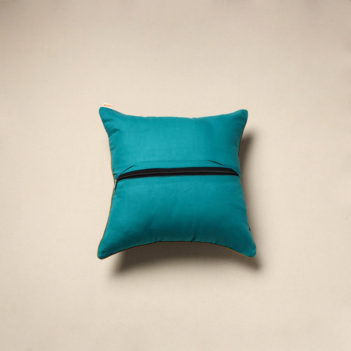Cotton sanganeri cushion cover 127 - handcrafted