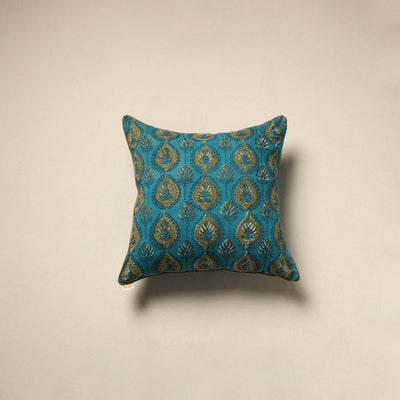 Cotton sanganeri cushion cover 127 - handcrafted