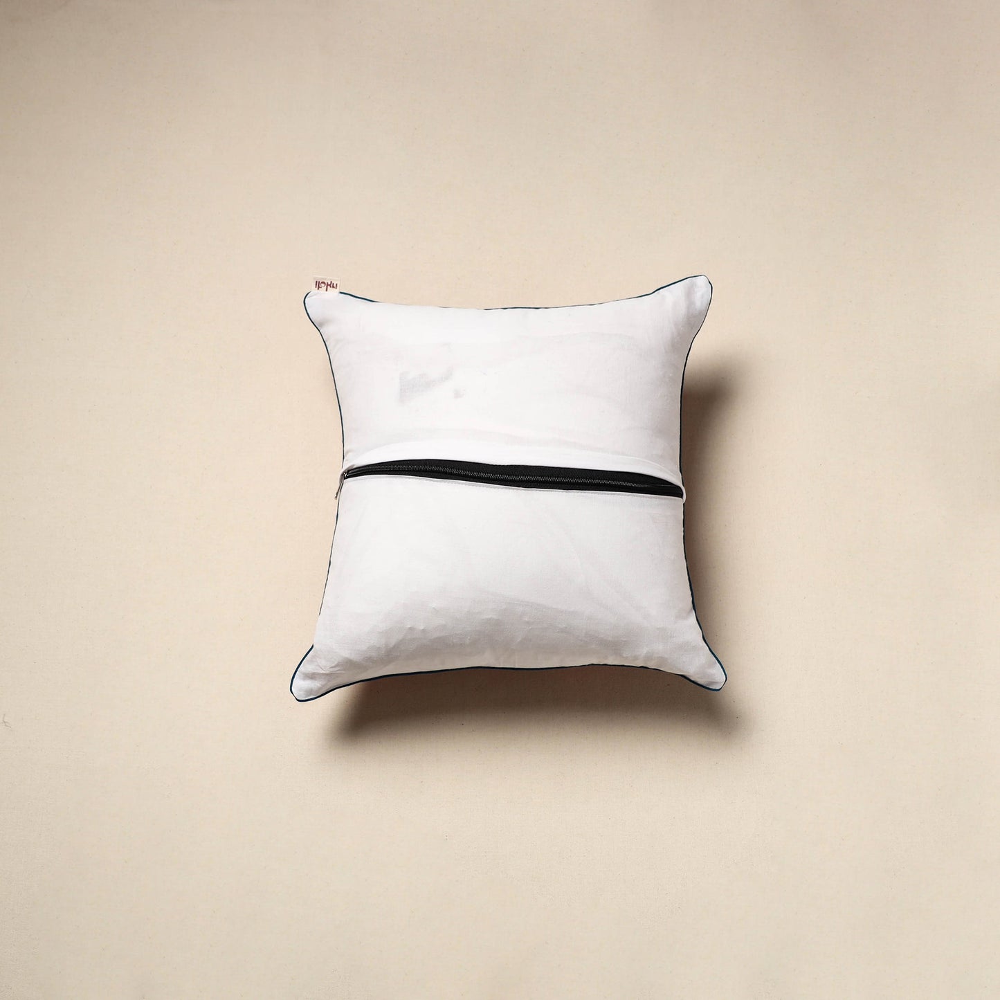 Cotton sanganeri cushion cover 128 - handcrafted