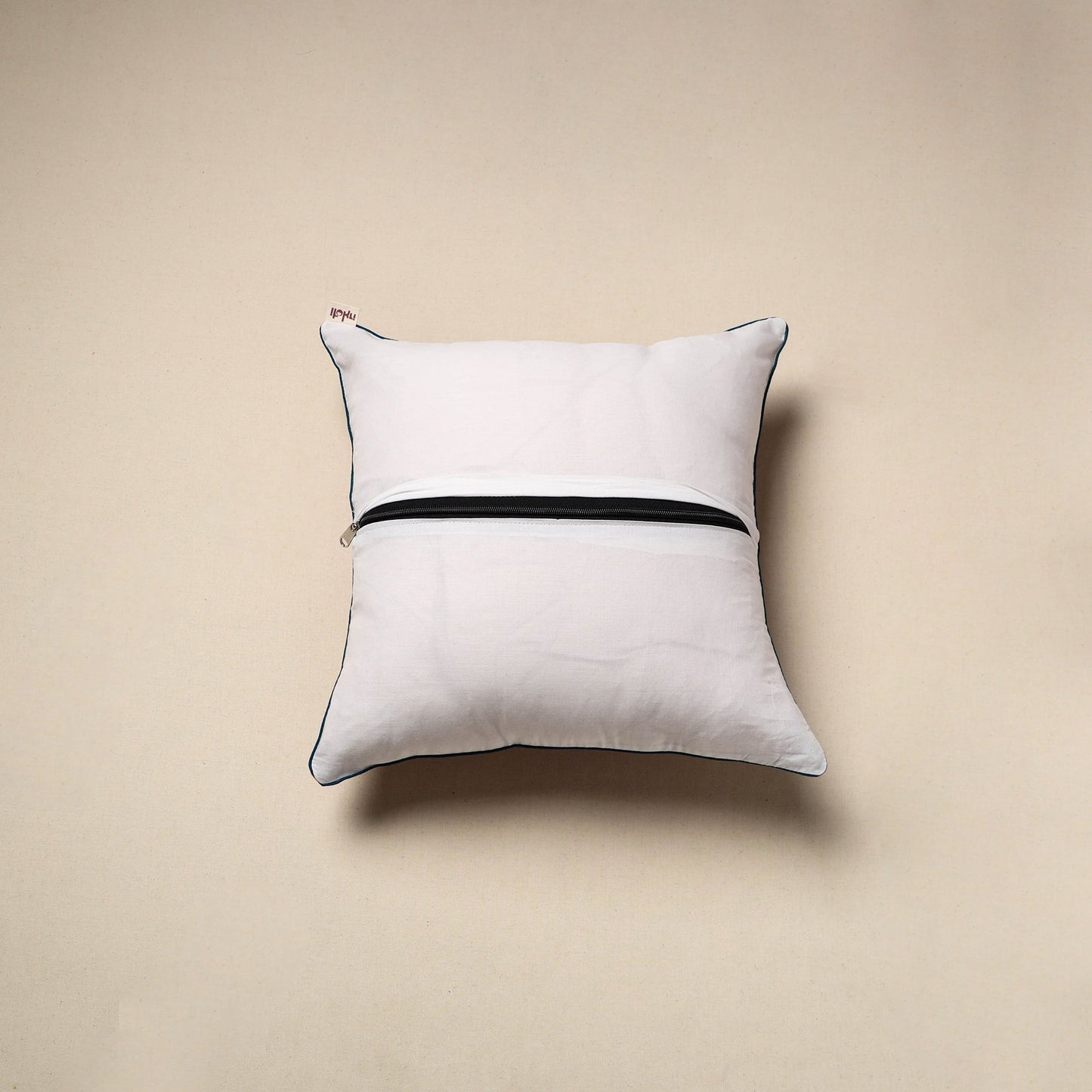 Cotton sanganeri cushion cover 129 - handcrafted