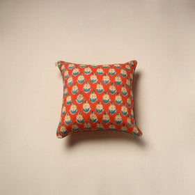 Cotton sanganeri cushion cover 130 - handcrafted