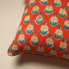 Cotton sanganeri cushion cover 130 - handcrafted
