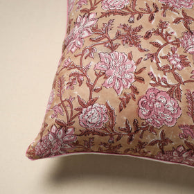 Cotton sanganeri cushion cover 132 - handcrafted