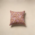 Cotton sanganeri cushion cover 132 - handcrafted