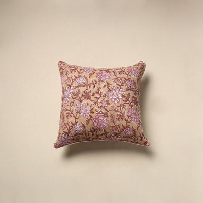 Cotton sanganeri cushion cover 132 - handcrafted