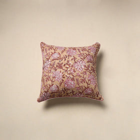 Cotton sanganeri cushion cover 132 - handcrafted