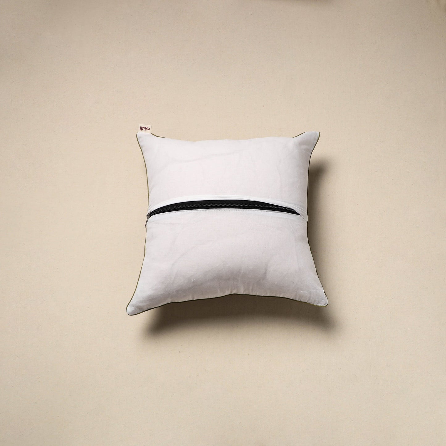 Cotton sanganeri cushion cover 133 - handcrafted