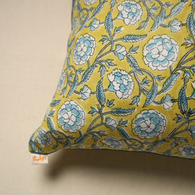 Cotton sanganeri cushion cover 134 - handcrafted