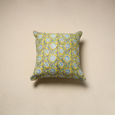 Cotton sanganeri cushion cover 134 - handcrafted