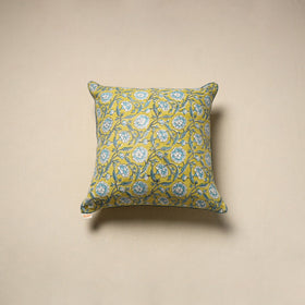 Cotton sanganeri cushion cover 134 - handcrafted