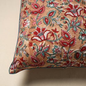 Cotton sanganeri cushion cover 144 - handcrafted