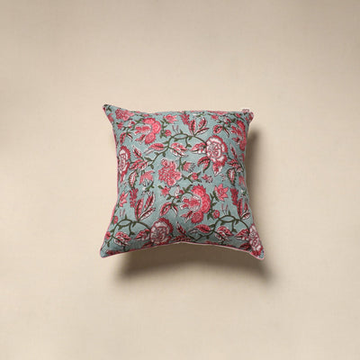 Cotton sanganeri cushion cover 147 - handcrafted