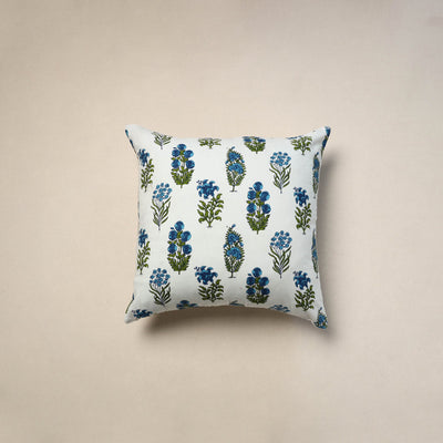 Cotton sanganeri cushion cover (16 x 16 in) 105
