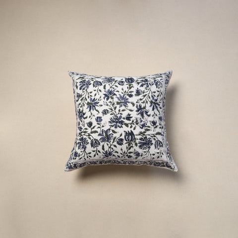 Cotton sanganeri cushion cover (16 x 16 in) 115