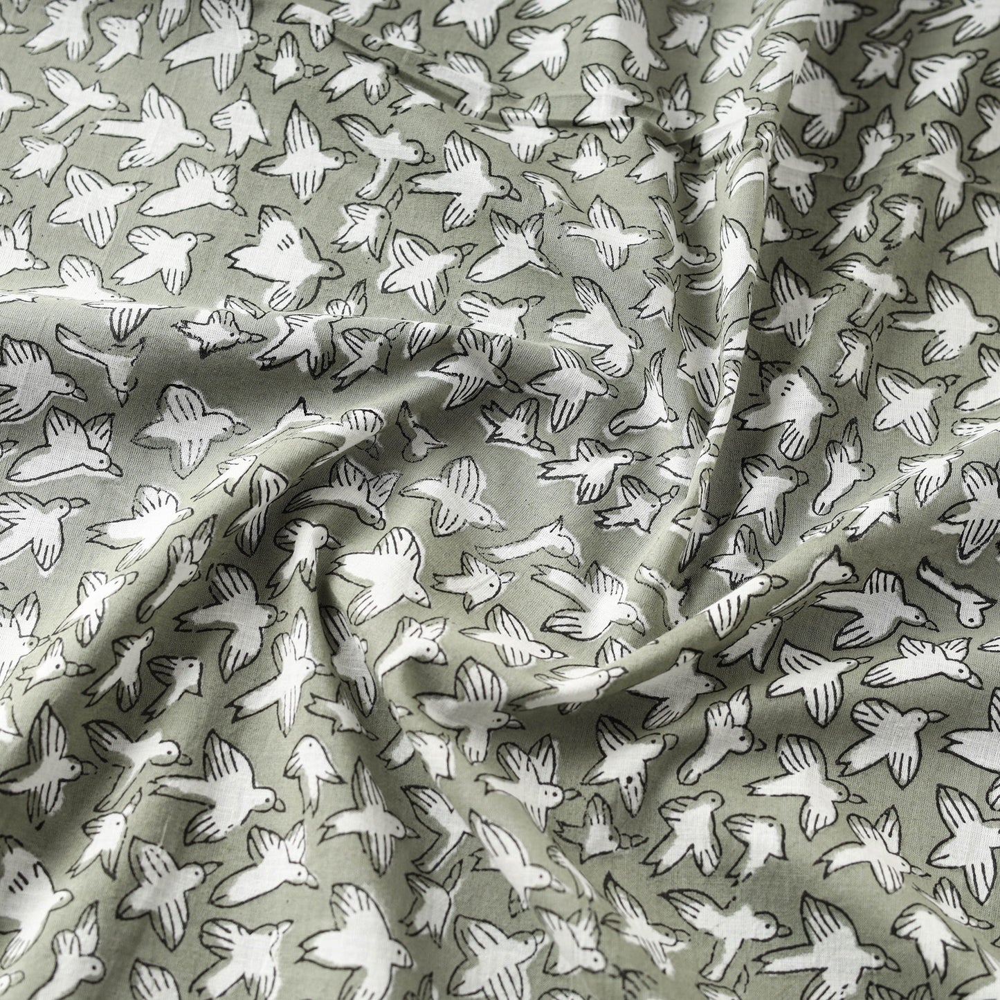 Block Print Cotton Sanganeri Fabric