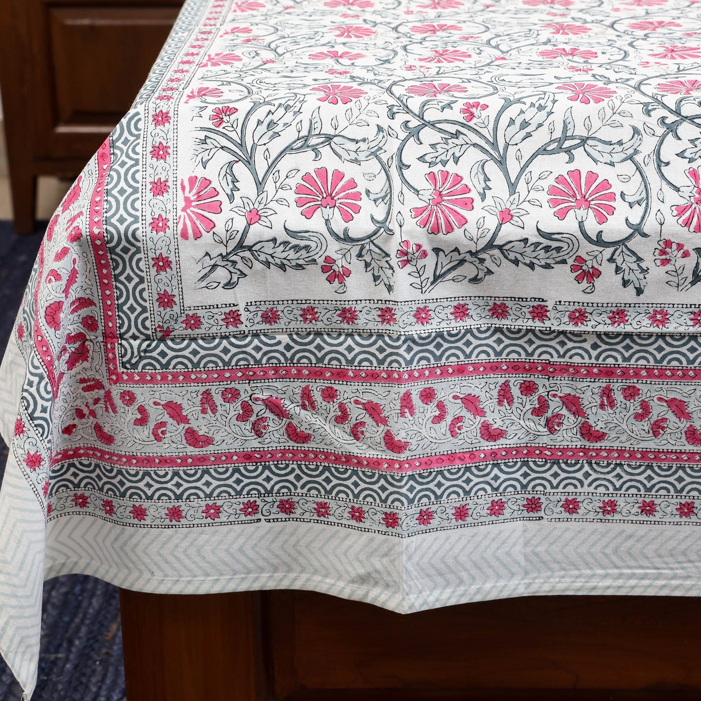 Cotton single sanganeri bed sheet (90 x 60 in) 18