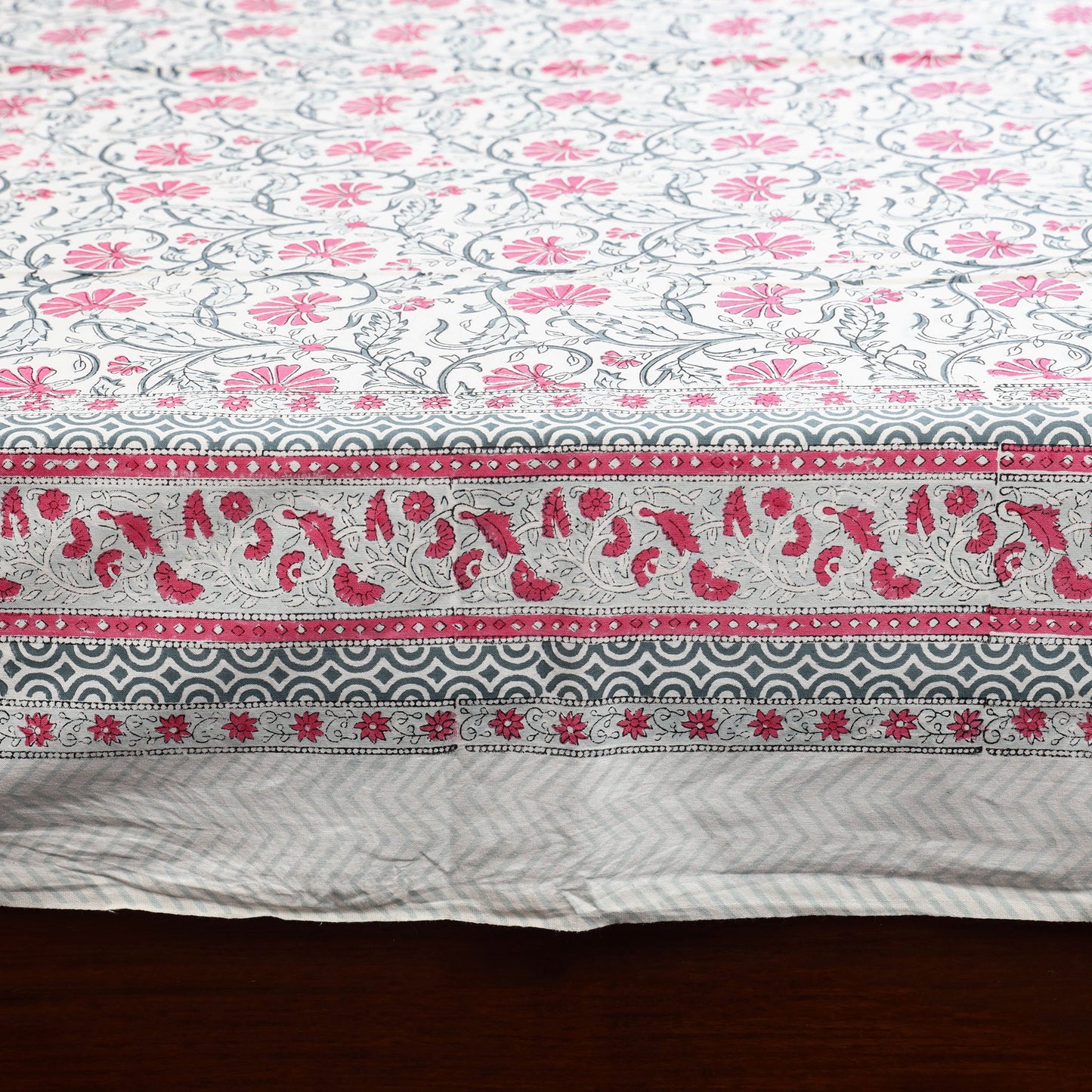 Cotton single sanganeri bed sheet (90 x 60 in) 18
