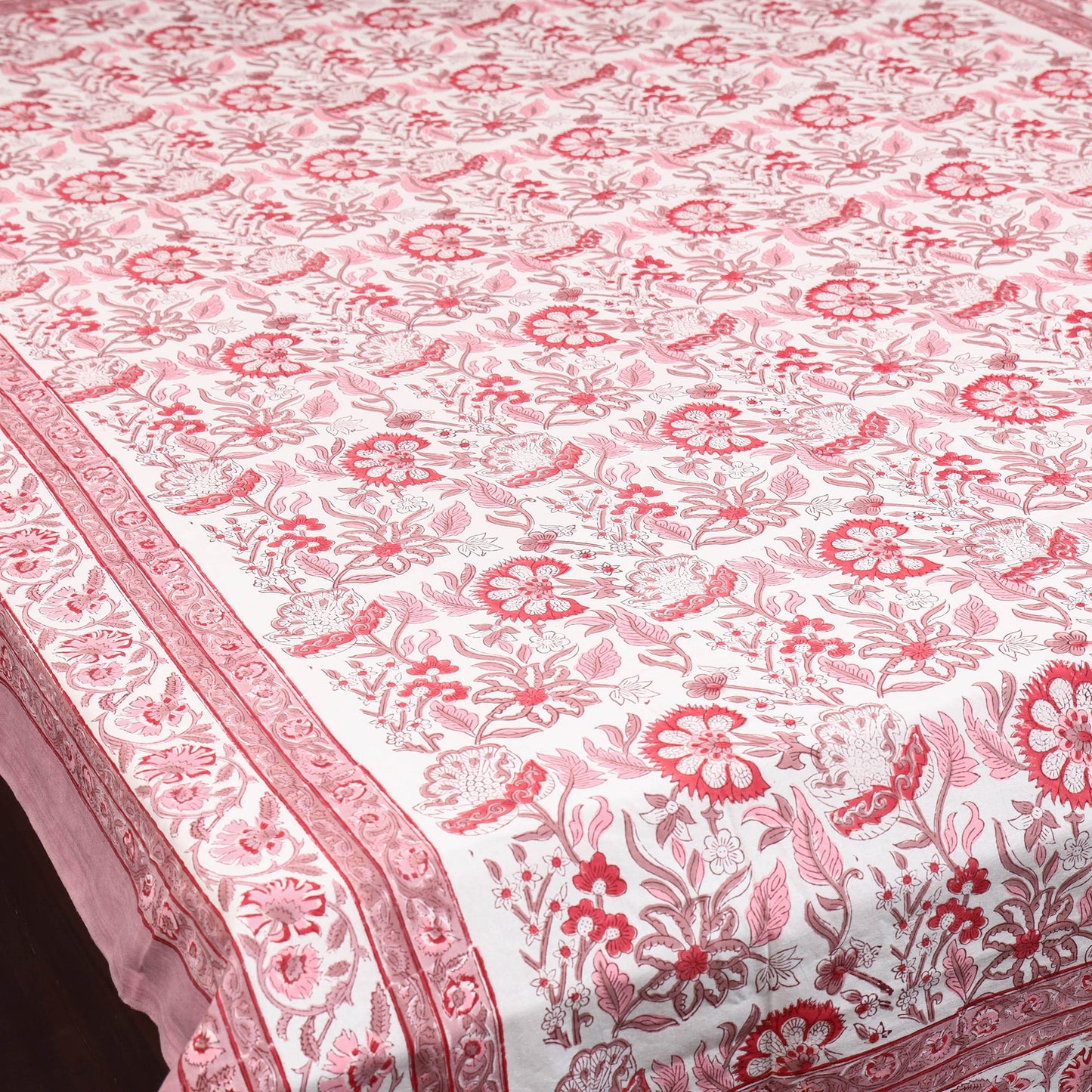 Cotton single sanganeri bed sheet (90 x 60 in) 19