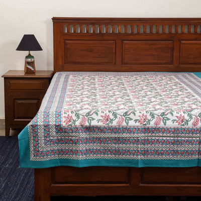 Cotton single sanganeri bed sheet (90 x 60 in) 21