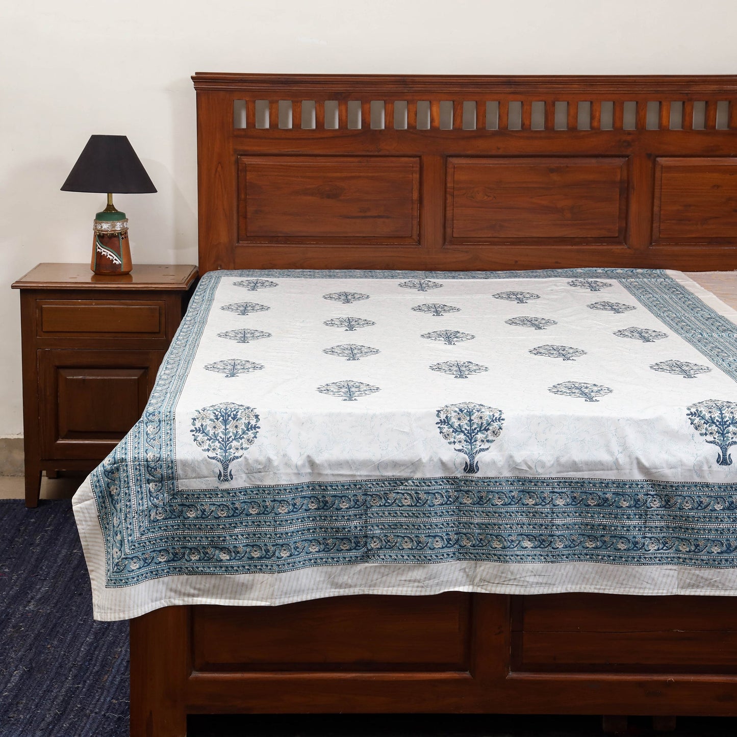 Cotton single sanganeri bed sheet (90 x 60 in) 24