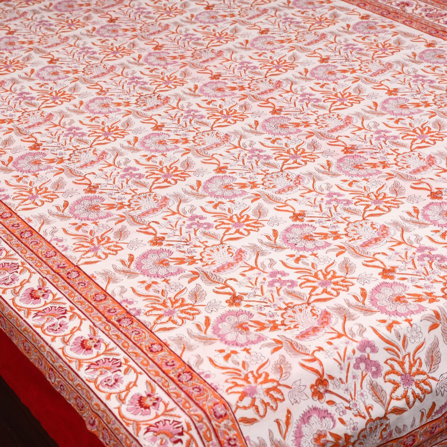Cotton single sanganeri bed sheet (90 x 60 in) 25