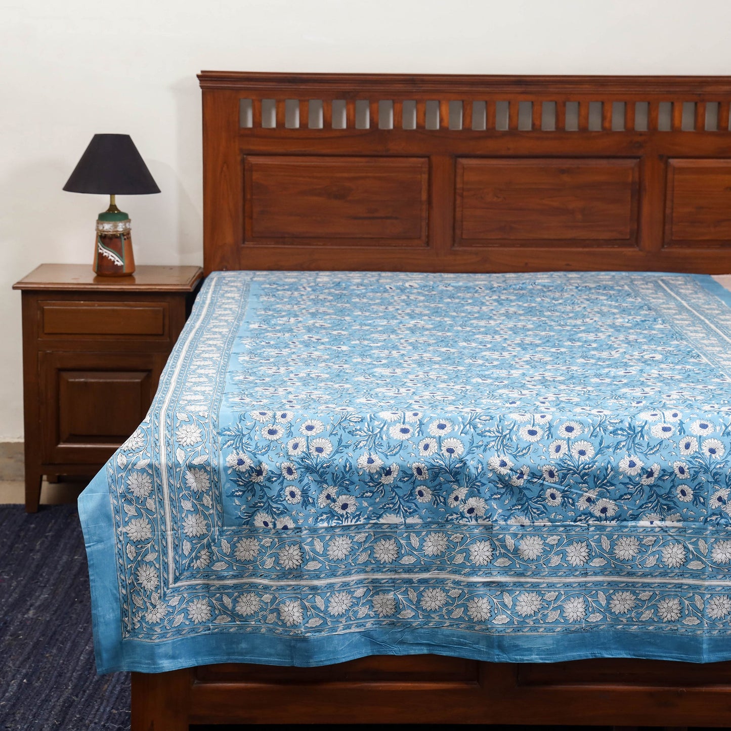 Cotton single sanganeri bed sheet (90 x 60 in) 26