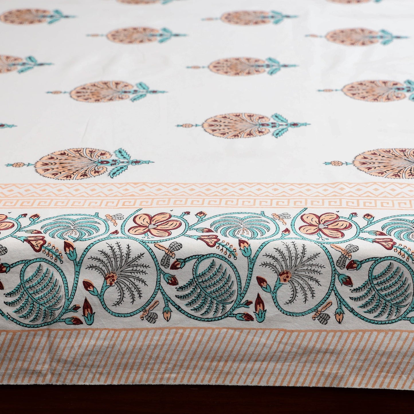 Cotton single sanganeri bed sheet (90 x 60 in) 30
