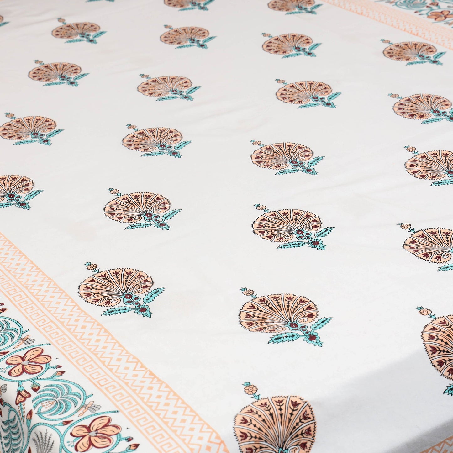 Cotton single sanganeri bed sheet (90 x 60 in) 30