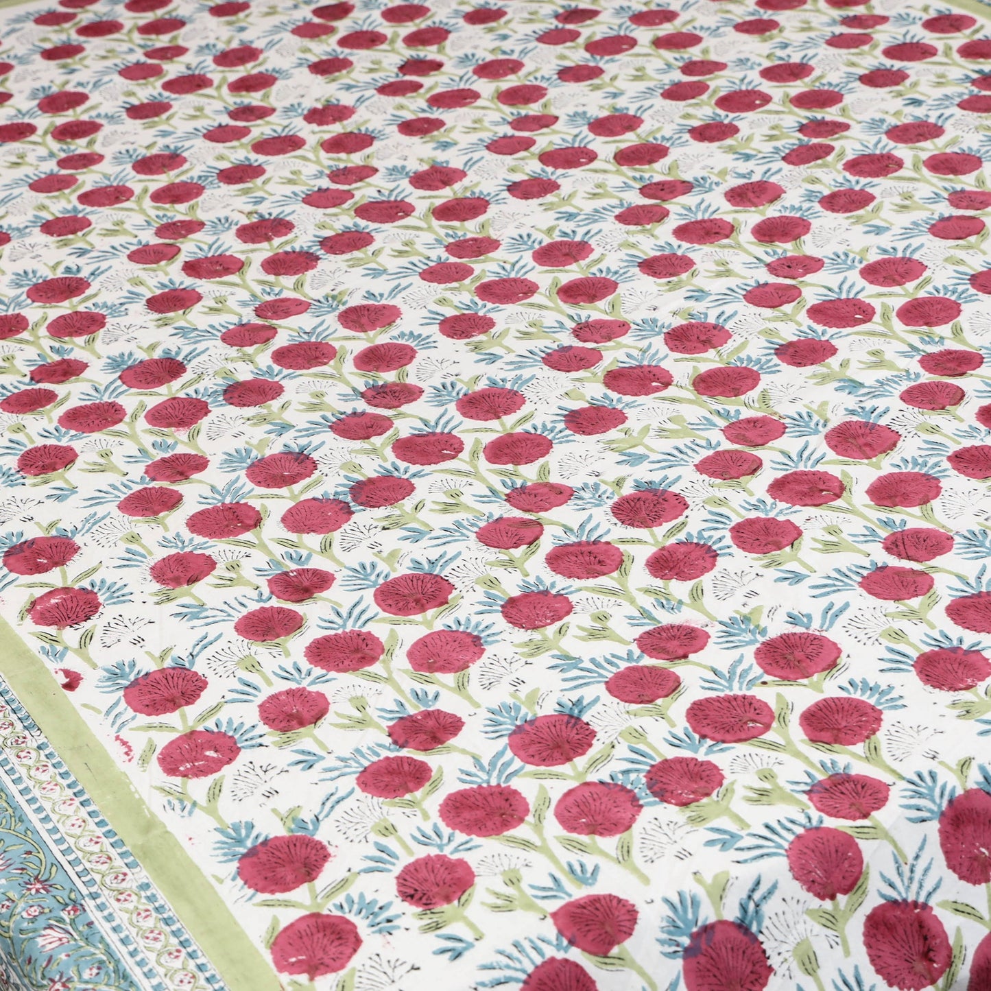 Cotton single sanganeri bed sheet (90 x 60 in) 33