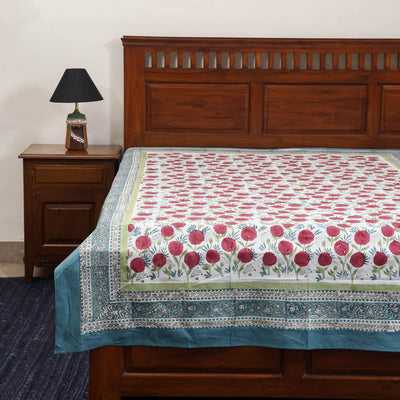 Cotton single sanganeri bed sheet (90 x 60 in) 33